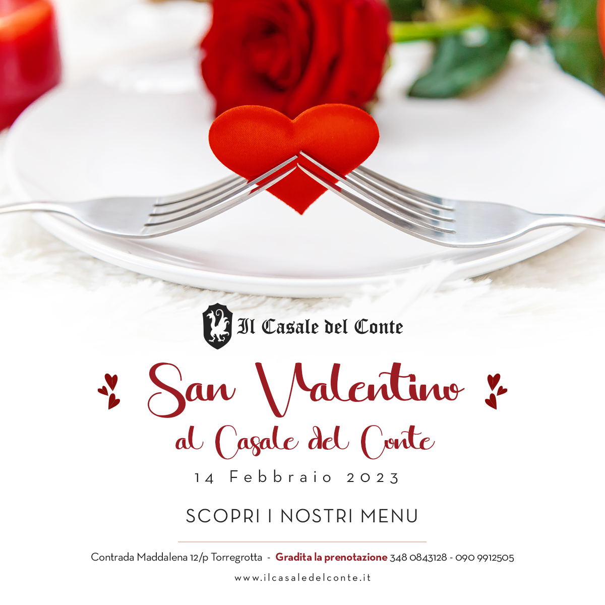 Il Casale del conte - San Valentino 2023 al Casale del conte